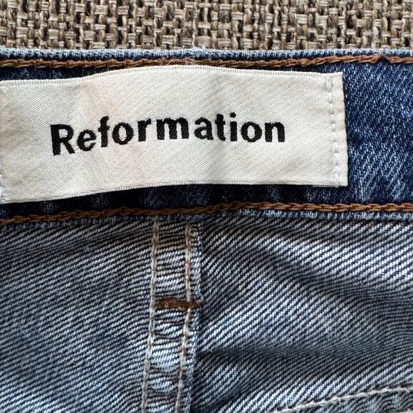 Reformation Jeans Women's Blue Julia High Cigarette Denim Sz 25 - Picture 8 of 9